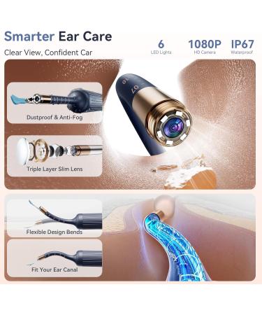 Ear Wax Removal Tool Camera: ZERONDER Ear Cleaner with Flexible Ear Scope - Visual Camera 1080P HD for Adults & Kids - Safe Ear Cleaning Tool for Home Use White - Buy Online on GoSupps.com