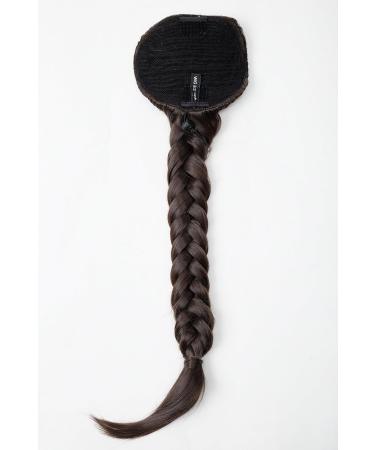 WIG ME UP T1402-6 Long Braided Ponytail Hairpiece - Medium Brown (6) | Elastic Band & Combs for Secure Fit - Shop Internationally - Buy Online on GoSupps.com