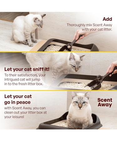 SCENT AWAY Cat litter Deodorizer Litter Box Odor Eliminator | Fragrance Free Cat Litter Deodorizer with ACTIVE CARBON | Eliminates Cat Odors and Smells to Keep Your Home Fresh and Clean (Pack of 1) 310.52 ml (Pack of 1) - Buy Online on GoSupps.com