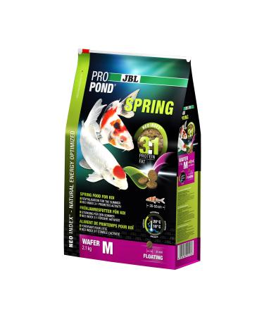 JBL Spring Food for Koi, Floating Food Tablets, Seasonal Food, ProPond Spring, Size: M, 2.1 kg