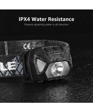 Rechargeable LED Headlamp for Camping & Hiking | Waterproof Headlight with 6 Modes & Adjustable Headband - USB Cable Included - Buy Online on GoSupps.com