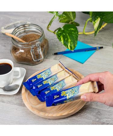 Tirma White Chocolate Wafers | Smooth Cream Filling | Non-GMO | Suitable for Vegetarians | Individually Wrapped | Ideal for On the Go | 86g (Pack of 3) - Buy Online on GoSupps.com