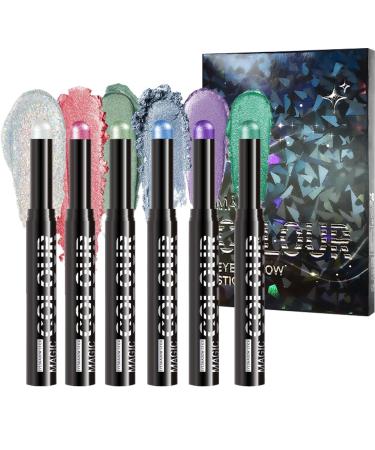 Cream Eyeshadow Stick Eyeshadow Brightener Stick Long Lasting Waterproof Shiny Face Painting Tools for Daily Use Birthday Beauty Holiday Gift Travel Vacation Girls Women