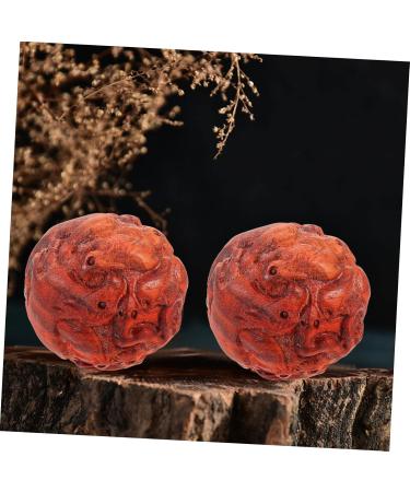 Magiclulu Palm Massage Balls - Decorative Wooden Hand Exercise Balls for Tension Relief & Relaxation - Effective Hand Massager - Buy Online on GoSupps.com