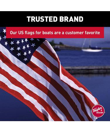 Taylor Made 8418 US 50 Star Sewn Boat Flag - 12x18 inch | High Quality Flag for Boats - Buy Online on GoSupps.com