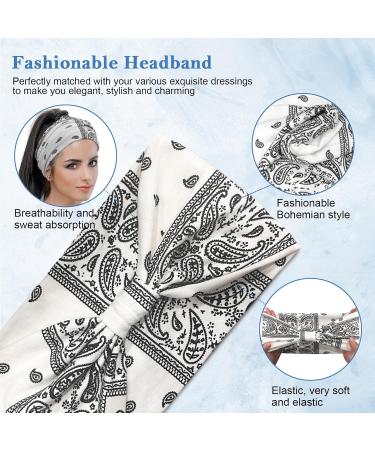 Shop 4-Pack Women's Elastic Headbands - Wide Boho Hair Bands & Leopard Print Styles | Fashion Hair Jewelry - Buy Online on GoSupps.com