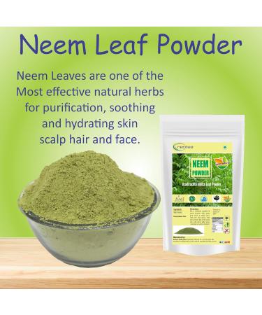 neotea Neem Leaf Powder 300 GM 10.58 OZ (Pack of 1) | 100% Pure & Natural | Fine Herbal Powder for Skin Hair & Wellness | No Additives or Preservatives - Buy Online on GoSupps.com