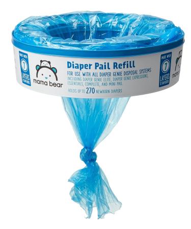Mama Bear Diaper Pail Refills for Diaper Genie Pails - 270 Count (Pack of 1) | Amazon Brand - Buy Online on GoSupps.com