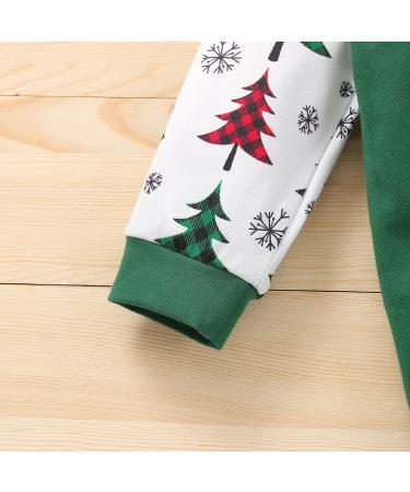 Loalirando Baby Christmas Romper Jumpsuit | My First Xmas Outfit 3-6 Months Green | Tree & Truck Design - Buy Online on GoSupps.com