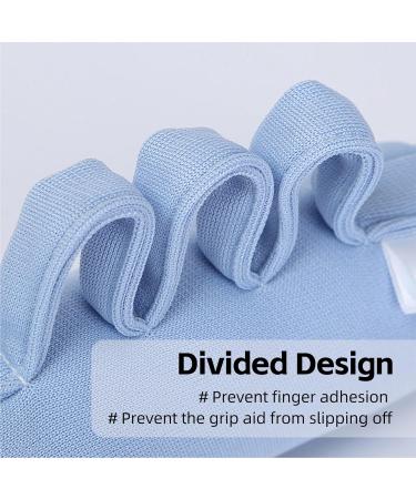Palm Grip Finger Contracture Cushion - Soft Finger Splitter Aid for Stroke Recovery & Ulcer Prevention in Elderly - Hand Rehabilitation (Blue - Buy Online on GoSupps.com