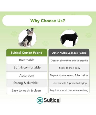 Buy Suitical Recovery Suit for Dogs - M+ Size in Black | Ideal Post-Surgery Pet Wear - International Shipping Available - Buy Online on GoSupps.com
