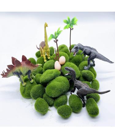 DUENEW Artificial Moss Rocks - 40PCS Decorative Moss Balls for Plants, Home Decor & Crafts - Green Moss Covered Stones in 4 Sizes - Buy Online on GoSupps.com