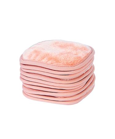 Eurow Makeup Removal Cleaning Cloth, Washable and Reusable, 5 by 5 Inches, Coral, Pack of 10 5x5 Inch (Pack of 10) Coral