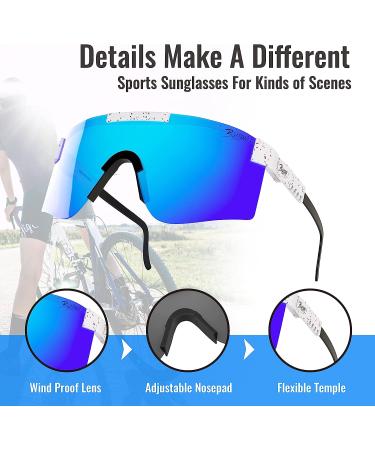 Bhigh Polarized Sports Sunglasses for Men and Women - UV400 Protection Glasses for Running, Cycling, Driving, Fishing, Golf, and Skiing - Color-01 - Buy Online on GoSupps.com