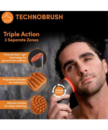 Dogface Men's Skincare Set | Technobrush Electric Facial Brush Hydrating Gel Wash Retinol Serum & Eye Cream - International Shipping Available - Buy Online on GoSupps.com
