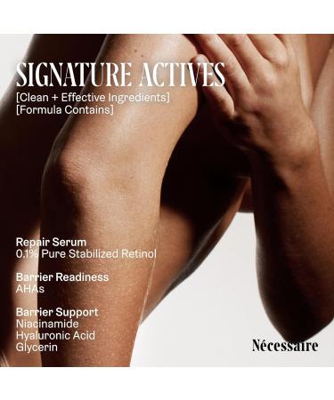 N cessaire The Body Retinol - Firming Repair Serum + Retinol Body Lotion For Women & Men. Wrinkle + Line Prevention. 0.1% Pure + 10% AHA Crepey Skin Treatment. 5.1 oz - Buy Online on GoSupps.com