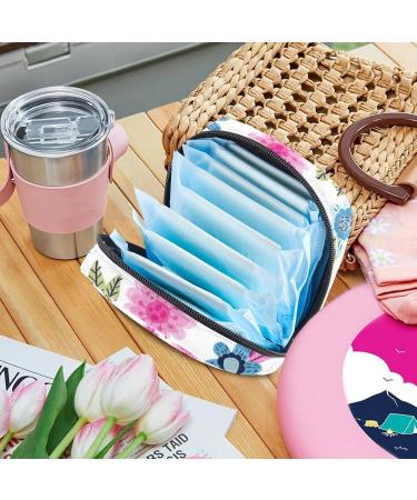 Women's Floral Pattern Tampon Storage Bags | Multi-Pocket Menstrual Tied Bags - International Shipping - Buy Online on GoSupps.com