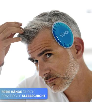 ICEHOF Self-Adhesive Cooling Pads | Set of 3 Reusable Gel Compresses for Pain Relief | Ideal for Injuries Swelling & Tension - International Shipping Available - Buy Online on GoSupps.com