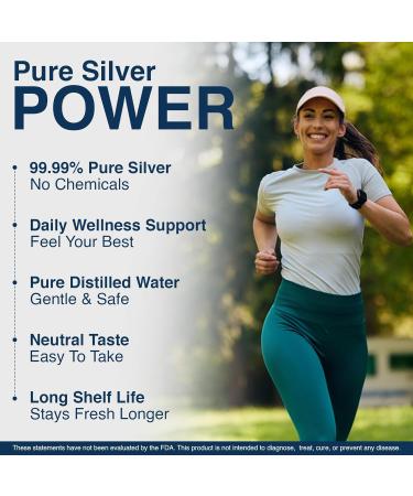 Earthborn Colloidal Silver Liquid (4oz) 100 PPM & 99.999% Pure Monatomic Silver Water - Natural Plata Colloidal Supplement for Immune Support Unflavored Glass Bottle 4 Fl Oz (Pack of 1) - Buy Online on GoSupps.com