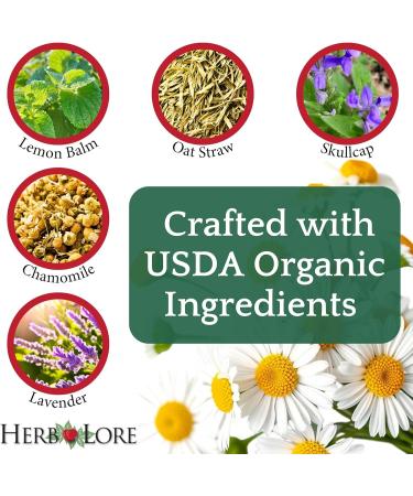 Herb Lore Relax Tincture - Organic Liquid Extract Drops with Lemon Balm Chamomile and Skullcap for Kids & Adults (2 fl oz) 2 Fl Oz (Pack of 1) - Buy Online on GoSupps.com