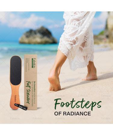 Fabskin Brosse pieds en bois pour peaux mortes | Lime double face | liminateur de callosit s | Grattoir pieds - Buy Online on GoSupps.com