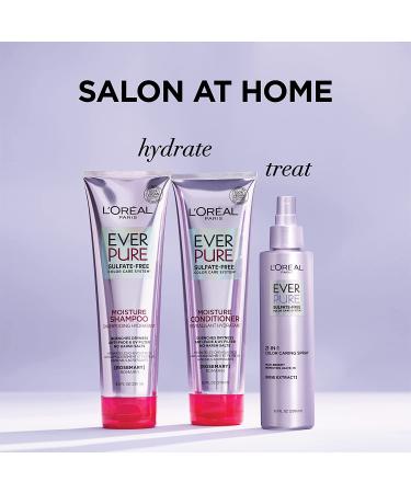 L'Oreal Paris EverPure Moisture Shampoo & Conditioner Set - Sulfate Free, Rosemary Infused, for Dry & Color Treated Hair - 11 fl. oz - Buy Online on GoSupps.com