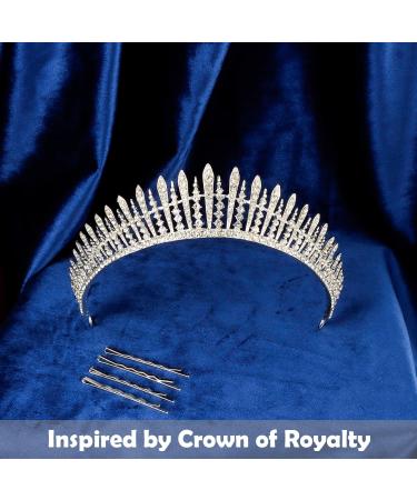 DIDDER Silver Tiara for Women & Girls - Rhinestone Birthday Wedding Crown - Prom Queen/Pageant Headband - Perfect Princess Costume Accessory - Buy Online on GoSupps.com
