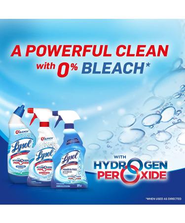 Lysol Power and Free Bathroom Cleaner Fresh 22oz (Pack of 2) - Antibacterial Formula - Buy Online on GoSupps.com