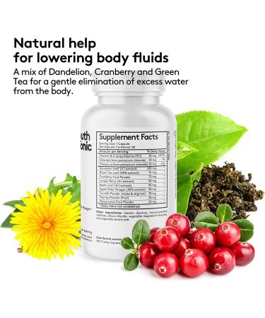 Natural Diuretics for Blood Pressure Support | High Strength Water Weight Pills with Vitamins & Herbs | Fluid Loss & BP Supplements for Heart Health | Men & Women - Buy Online on GoSupps.com