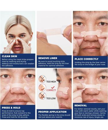 50 Piece Nose Paving Snoring Solution | Better Breathing Snor Popper | Anti-Snoring Nasal Spreaders for Sleep & Sports - Buy Online on GoSupps.com