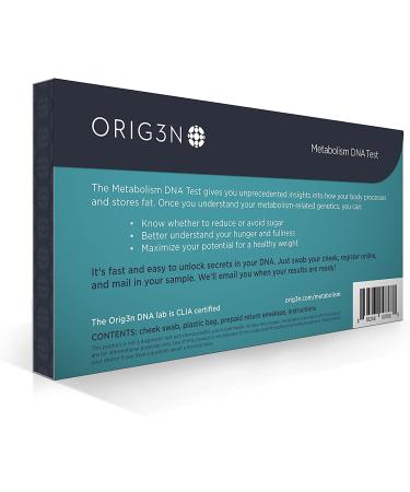 ORIG3N GeneticÂ Home Mini DNA Test Kit  Metabolism - Buy Online on GoSupps.com