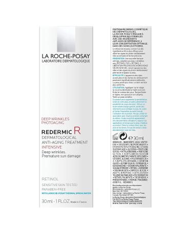 La Roche-Posay Redermic R Anti Aging Retinol Cream - 1 Fl Oz | Reduces Wrinkles, Fine Lines, & Age Spots - Buy Online on GoSupps.com