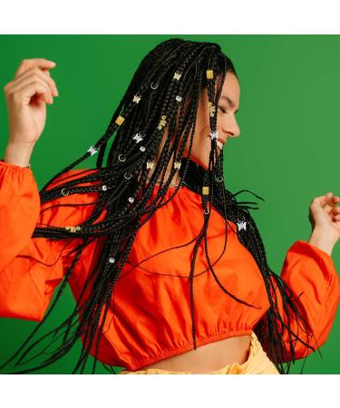 190 Pcs Hair Accessories for Braids Alloy Hair Braid Rings Hair Cuffs Hair Charms Pendant Hair Beads Set Gold & Sliver Dreadlocks Hair Accessories Hair Jewelry for Women Men Braids - Buy Online on GoSupps.com