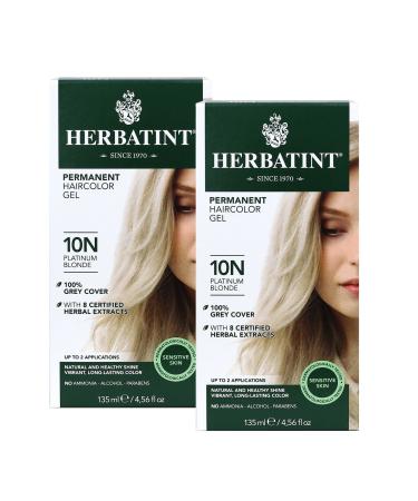 Herbatint Permanent Haircolor Gel 10N Platinum Blonde 4.56 fl oz (135 ml)