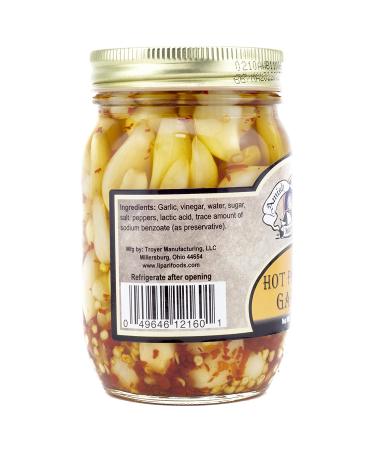 Amish Wedding Hot & Sweet Pickled Garlic 15oz (x2) - Handmade, All Natural - Buy Online on GoSupps.com