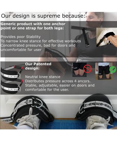 Vikingstrength VOL 2 Nordic Hamstring Curl with Long Straps - Home Glute & Hamstring Workout with Exercise Handles and Ankle Straps - Buy Online on GoSupps.com