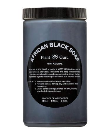Raw African Shea Butter & Black Soap Combo - 2 lbs Unrefined Grade A Pure Natural from Ghana for Skin & Hair Growth - Aids Eczema Psoriasis & Stretch Marks - Buy Online on GoSupps.com