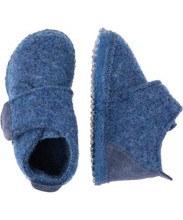 Giesswein Baby Unterstaufen Slippers - Blue Jeans, Size 2 UK Child - Buy Online on GoSupps.com