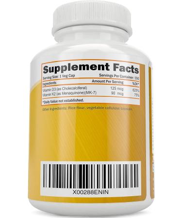 Magnesium Glycinate 400mg + Vitamin D3 125mcg K2 MK7 90mcg Bundle - 270 Tablets & 150 Capsules - Made in USA - Buy Online on GoSupps.com