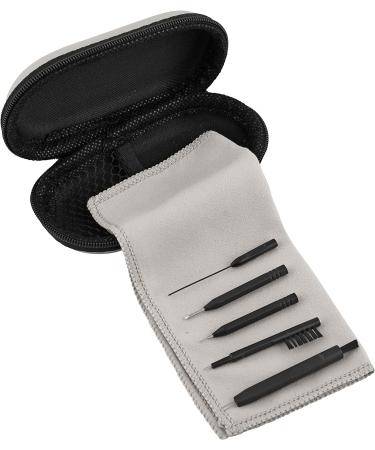Hearing Aid Cleaning Kit - 8 Piece Set with Vent Cleaner, Steel Pick, Screw Driver, Brush, Wax Loop, Microfiber Cloth, and Carrying Case - Buy Online on GoSupps.com