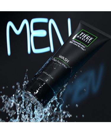 Tiege Hanley Daily Face Wash for Men | 30 Day Supply | Gently Cleanses & Removes Excess Oil | Fragrance-Free | 2.5oz - Buy Online on GoSupps.com