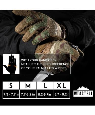 Men's Full Finger Tactical Gloves for Airsoft, Paintball, Work & Hunting - Large Size, Multicolor - Buy Online on GoSupps.com