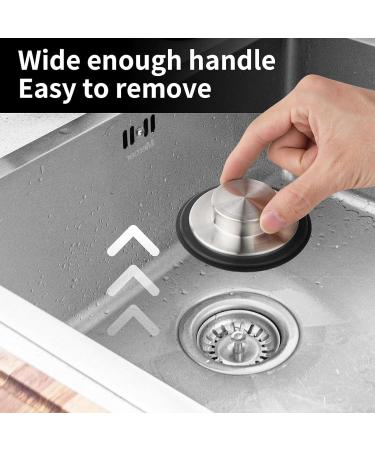 Convenient Sink Stopper Plug Easy To UseKitchen Sink Stopper Strainer Garbage Disposal Plug Stainless Steel Drain Stopper - Buy Online on GoSupps.com