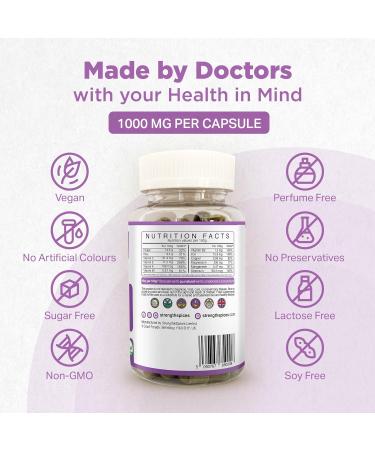 Strength & Spices Memory Booster and Focus Supplement with Ginkgo Biloba and 22 Super Ingredients Plant-Based Brain Supplement for Improved Mood Clarity and Alertness 1000mg 60 Capsules Refill Paper Bag - Buy Online on GoSupps.com