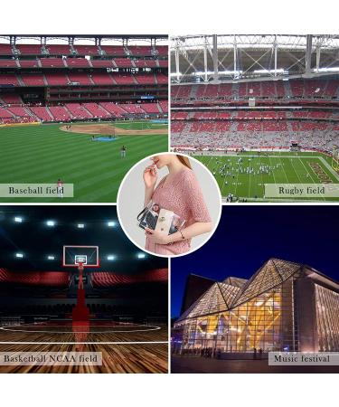 Moetyang Transparent Wallet | Stylish Mini Shoulder Bag for Women | Cute Clutch for Stadium & Fashion | Silver - Buy Online on GoSupps.com