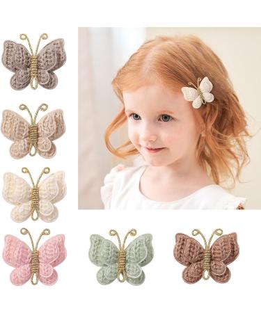 Cute & Versatile Butterfly Hair Clips Knitted Butterfly Hair Ties Lovely Hair Barrettes Perfect For Various Occasions Butterfly Hair Clips - Buy Online on GoSupps.com
