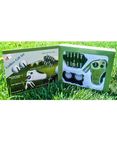 Golfer's Best Gift Set - Stroke Counter, Divot Repair Tool, Brush, Ball Marker, and More - Perfect Golf Gift Idea for Men and Women - Buy Online on GoSupps.com