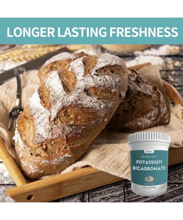 18 oz Potassium Bicarbonate 100% Pure Potassium Bicarbonate Powder Used In Making Wine Cakes Cookies and More - Buy Online on GoSupps.com