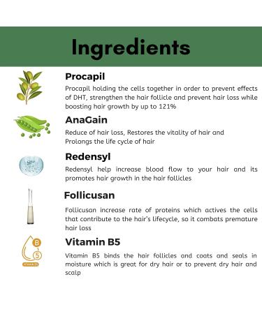 Reactive Hair Growth Serum | Procapil Redensyl Anagain | DHT Block & Reduce Hair Fall | For Men & Women | Pack of 3 (1.7 Fl Oz - Buy Online on GoSupps.com