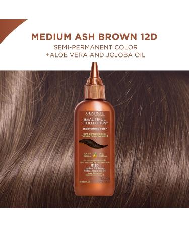 Clairol Professional Beautiful Collection 12D Medium Ash Brown Semi-Permanent Hair Color - Buy Online on GoSupps.com